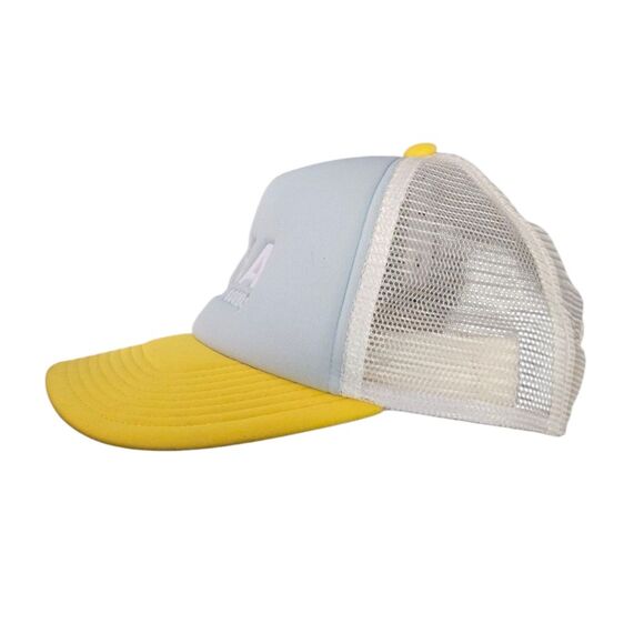 TNA Sporting Goods Blue Yellow & White Trucker Cap Hat Adjustable O/S - Picture 2 of 13